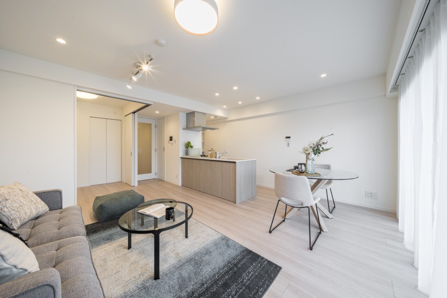 開放感が溢れるリビングダイニングキッチンです。