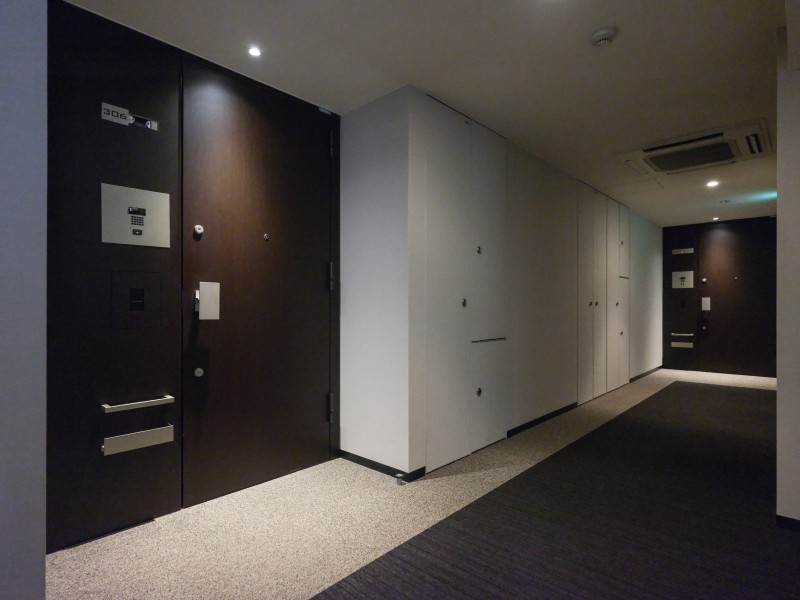 ホテルライクな内廊下設計のマンションのため、雨天時にも外気の影響を受ける心配がありません。