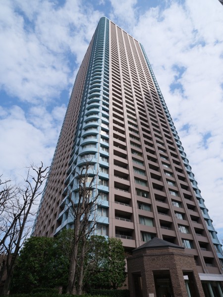 総戸数が756戸の54階建てタワーマンションです。「リバーシテイ21地区」最北端に聳え立つ、隅田川と公園の緑に囲まれた立地です。