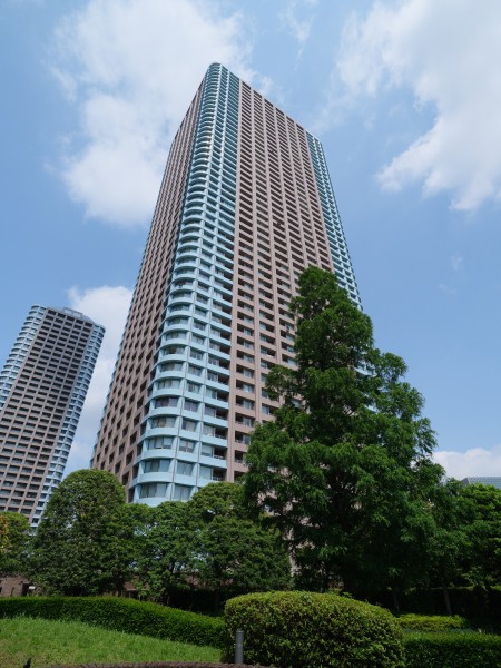 総戸数が756戸の54階建てタワーマンションです。「リバーシテイ21地区」最北端に聳え立つ、隅田川と公園の緑に囲まれた立地です。
