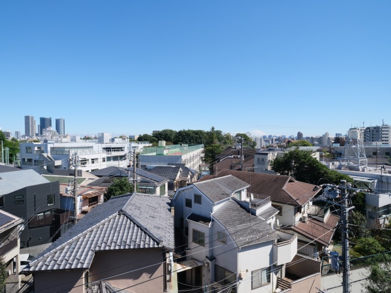 ルーフテラスからの眺望です。都心の刺激を間近にしつつ、めいっぱいリフレッシュできる大切な空間です。夏には花火も望めます。