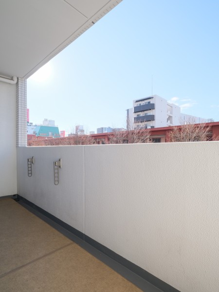 心地よい陽光を取り込み、空間をゆるやかに紡ぐバルコニーです。ほっと一息つき、日々をアップデートできそうな空間となっております。