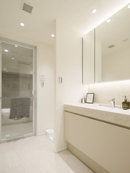 使うたびに心に気品とゆとりを与えてくれるホテルライクな洗面化粧台です。豊かな洗面空間での暮らしを、毎日お楽しみいただけます。